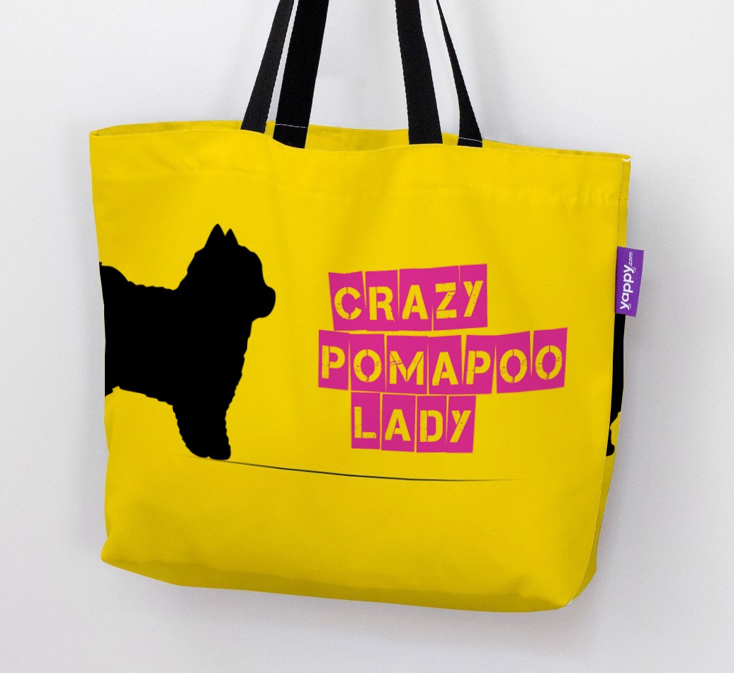 Crazy {breedShortName} Lady: Personalised Canvas Bag