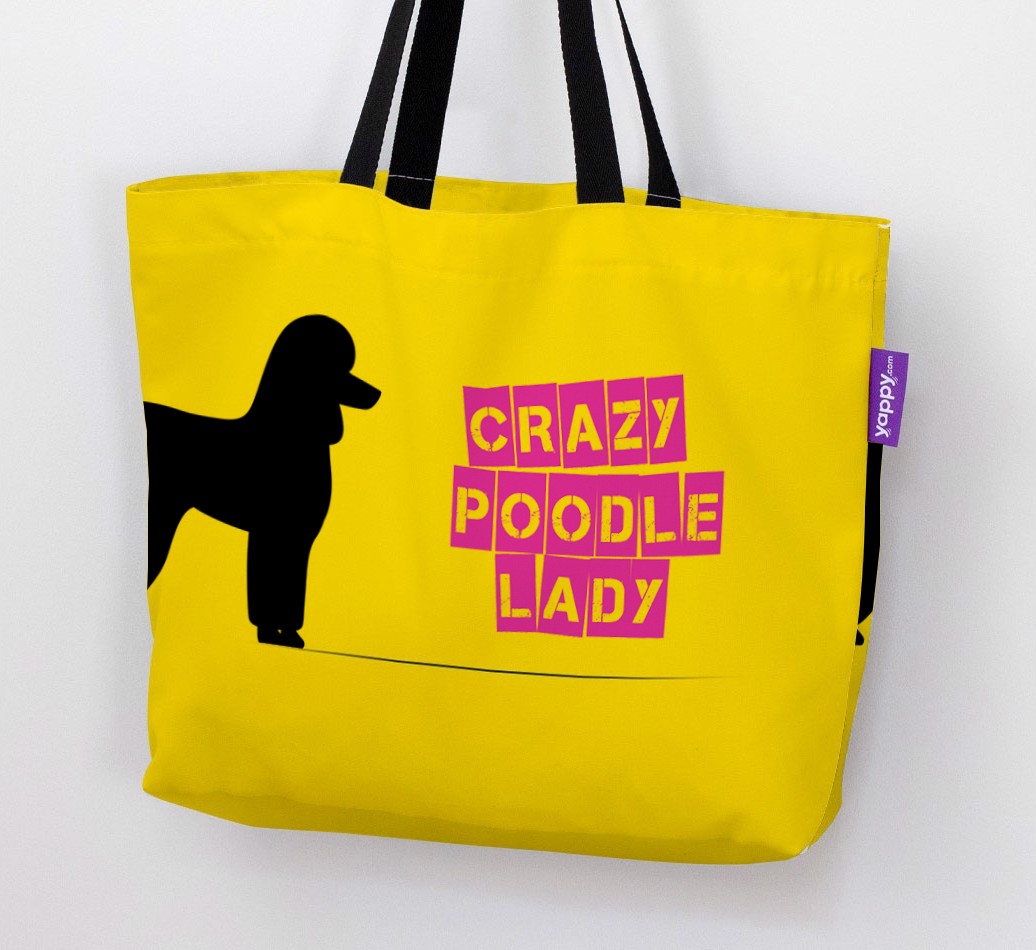 Crazy {breedShortName} Lady: Personalised Canvas Bag