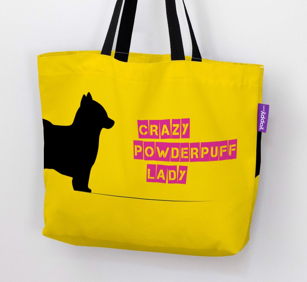 Crazy {breedShortName} Lady: Personalised Canvas Bag