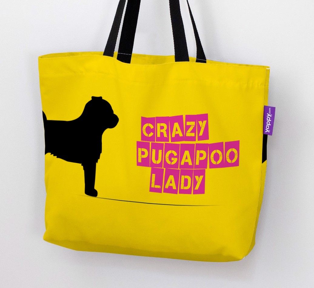 Crazy {breedShortName} Lady: Personalised Canvas Bag
