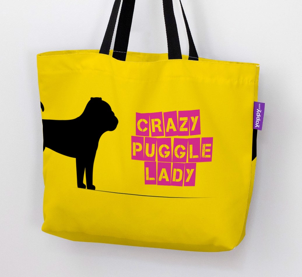 Crazy {breedShortName} Lady: Personalised Canvas Bag