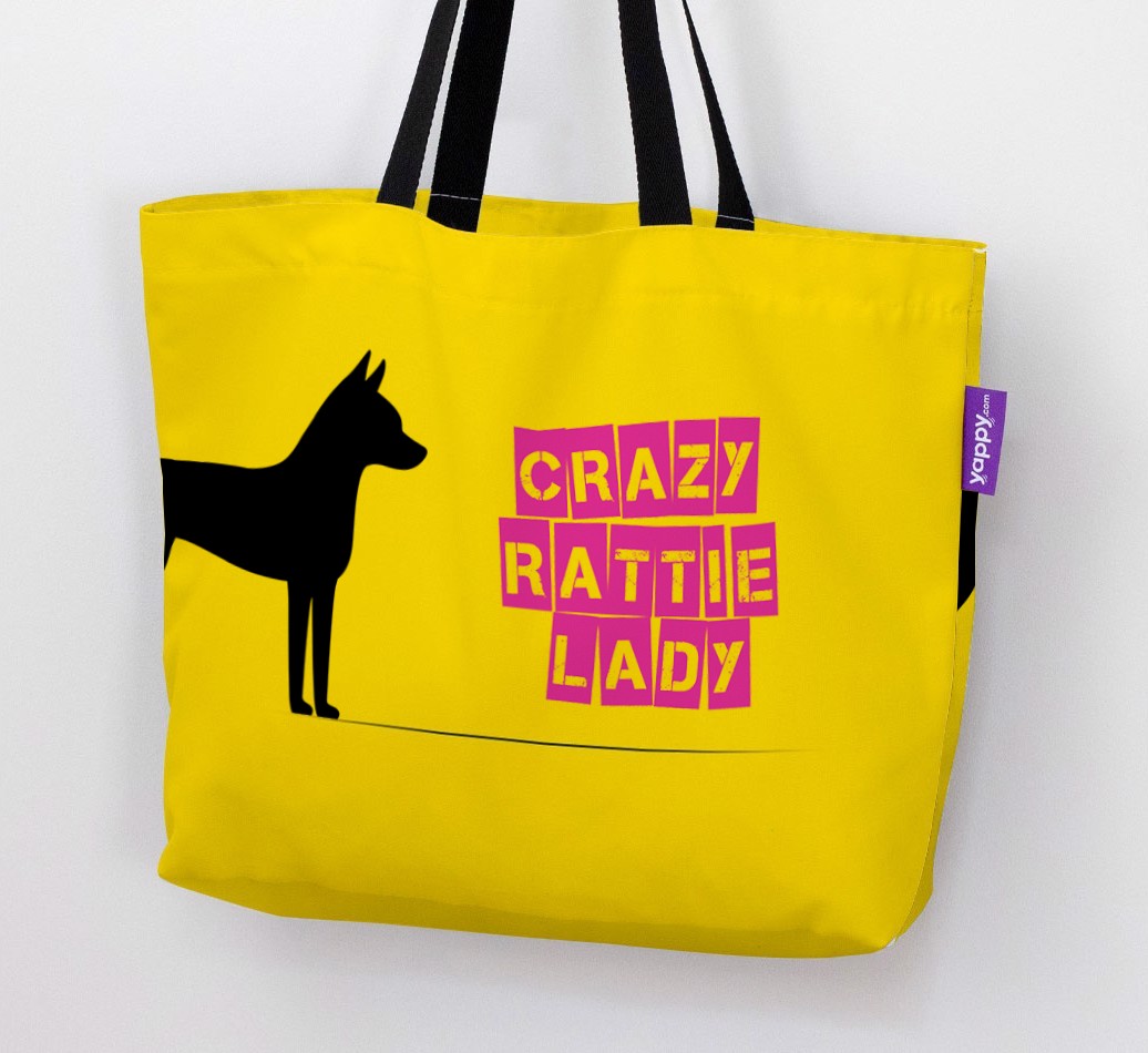 Crazy {breedShortName} Lady: Personalised Canvas Bag