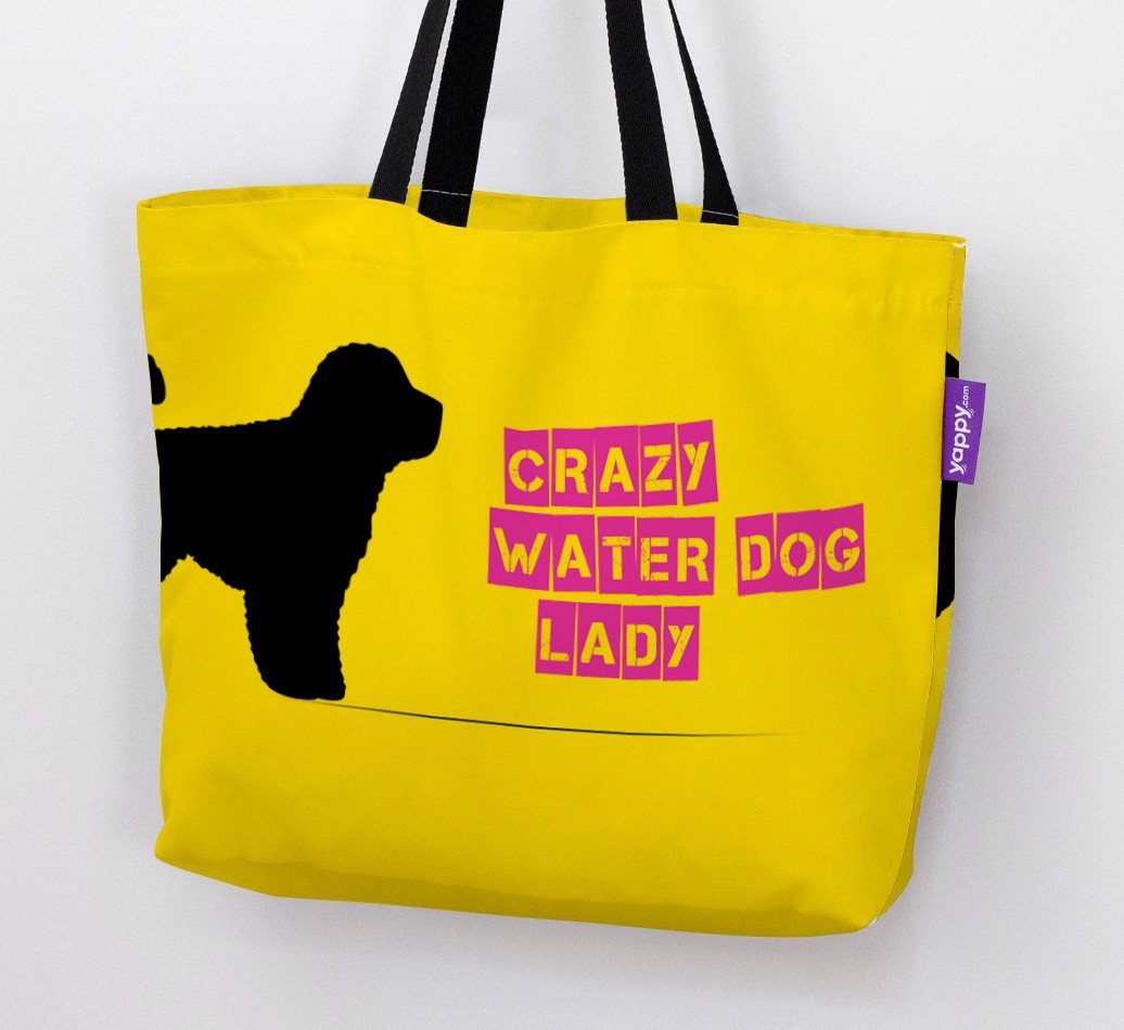 Crazy {breedShortName} Lady: Personalised Canvas Bag