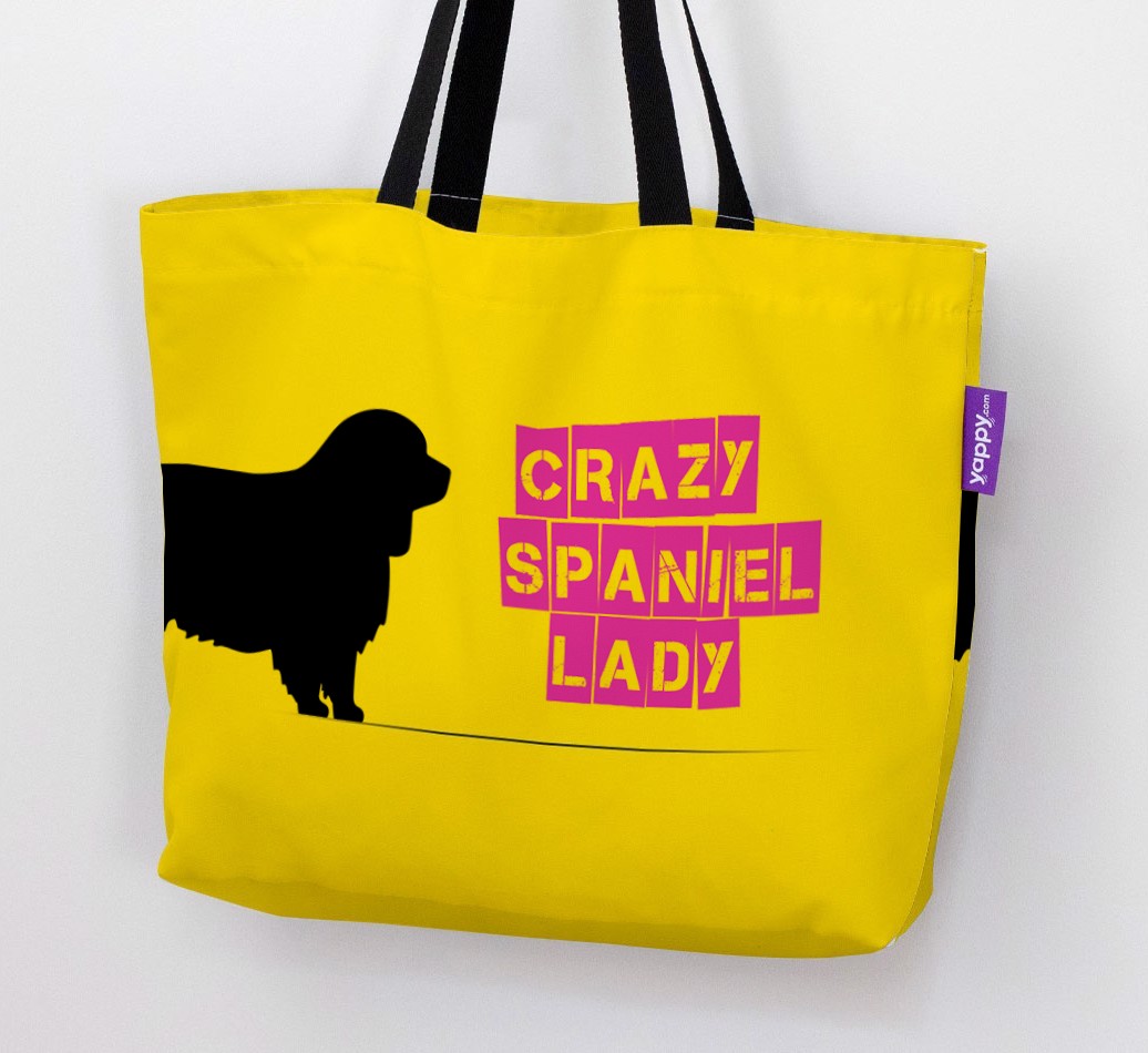 Crazy {breedShortName} Lady: Personalised Canvas Bag