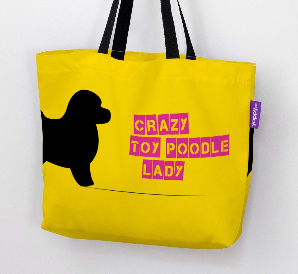 Crazy {breedShortName} Lady: Personalised Canvas Bag
