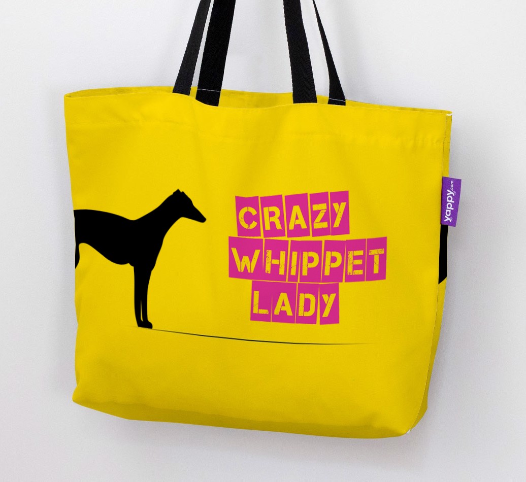 Crazy {breedShortName} Lady: Personalised Canvas Bag