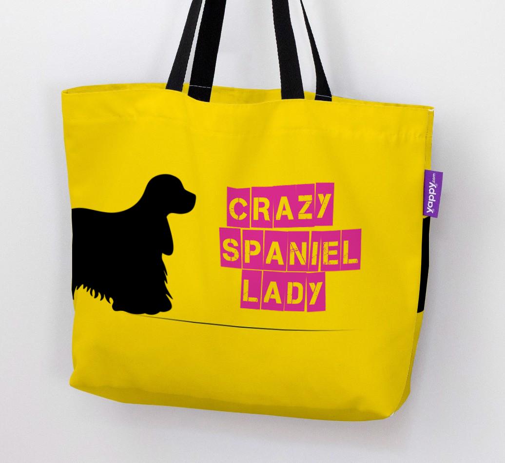 Crazy {breedShortName} Lady: Personalized Canvas Bag