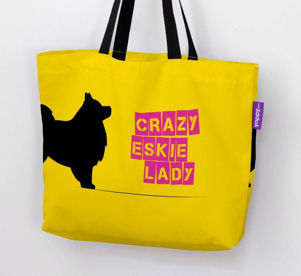 Crazy {breedShortName} Lady: Personalized Canvas Bag