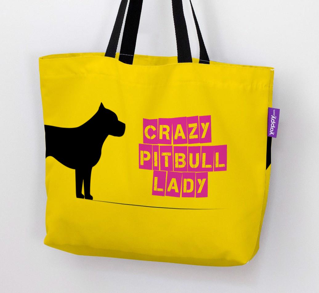 Crazy {breedShortName} Lady: Personalized Canvas Bag