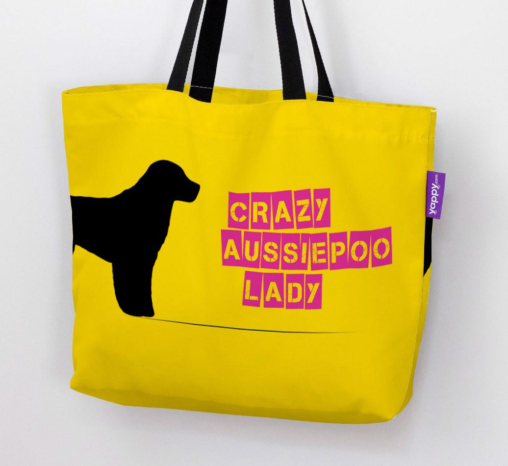 Crazy {breedShortName} Lady: Personalized Canvas Bag
