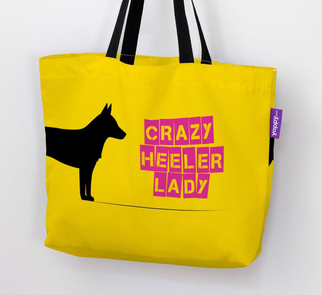 Crazy {breedShortName} Lady: Personalized Canvas Bag