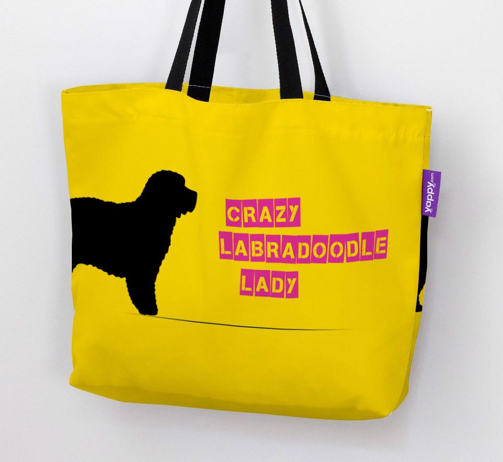 Crazy {breedShortName} Lady: Personalized Canvas Bag