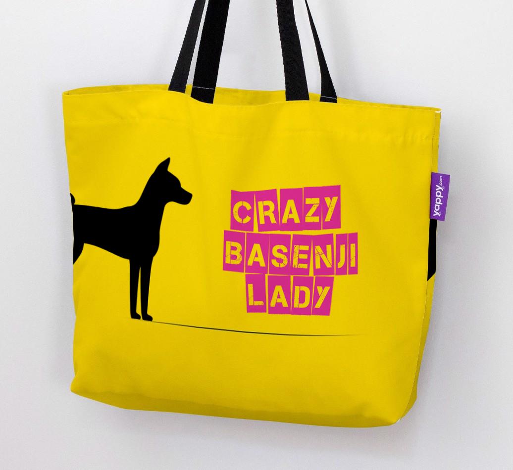 Crazy {breedShortName} Lady: Personalized Canvas Bag