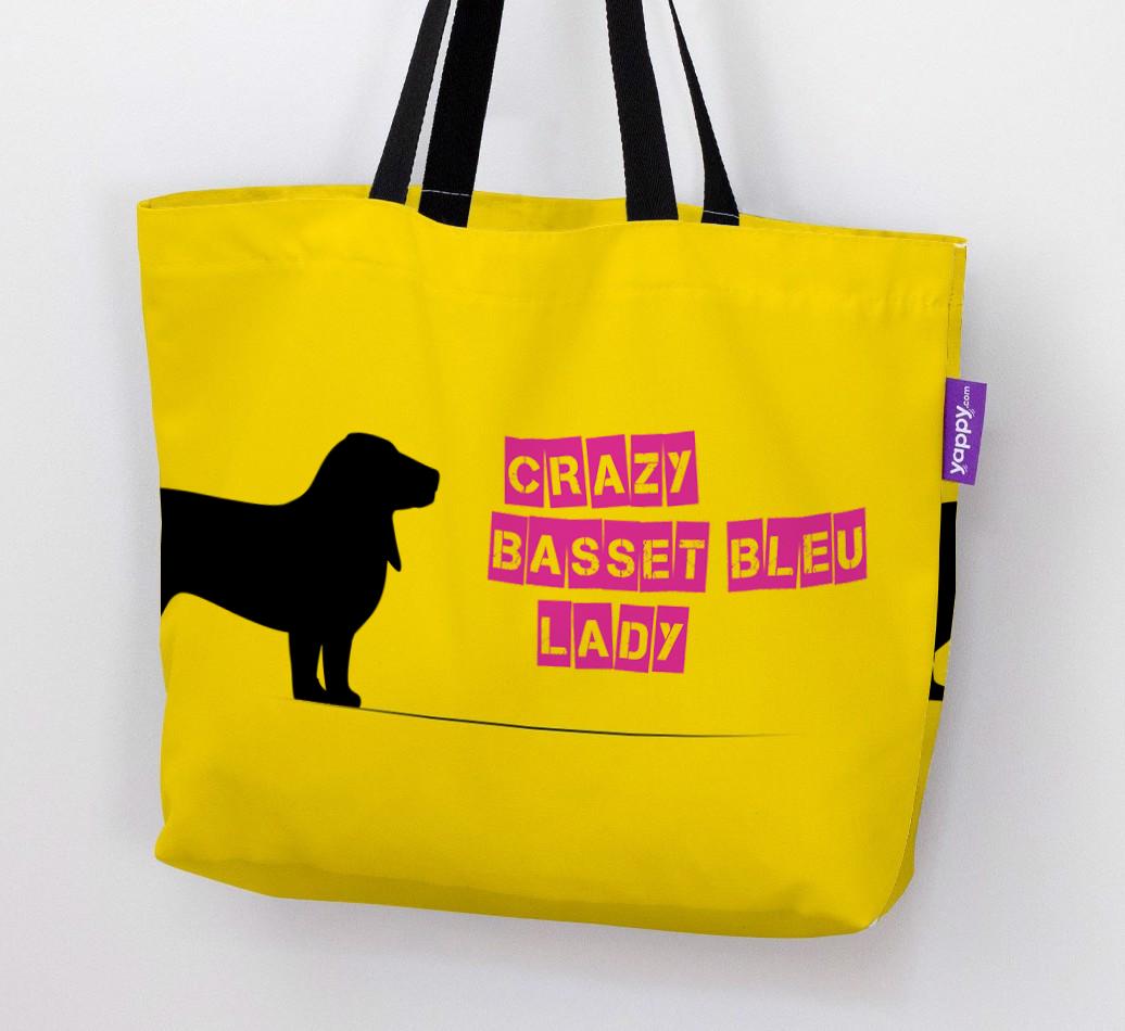 Crazy {breedShortName} Lady: Personalized Canvas Bag