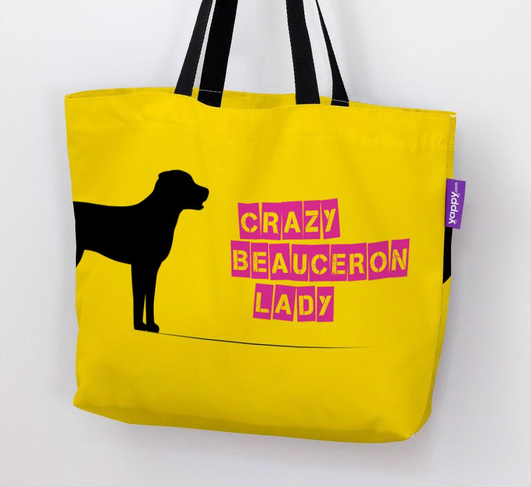 Crazy {breedShortName} Lady: Personalized Canvas Bag
