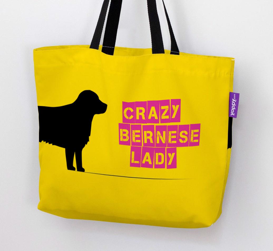 Crazy {breedShortName} Lady: Personalized Canvas Bag