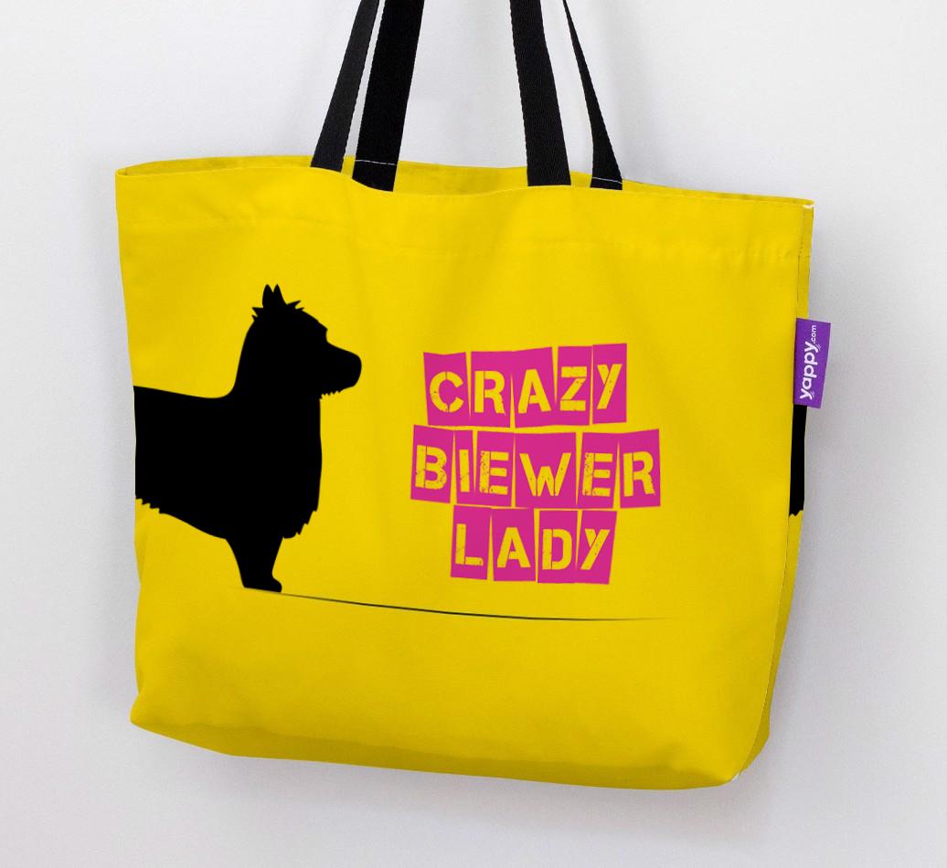 Crazy {breedShortName} Lady: Personalized Canvas Bag