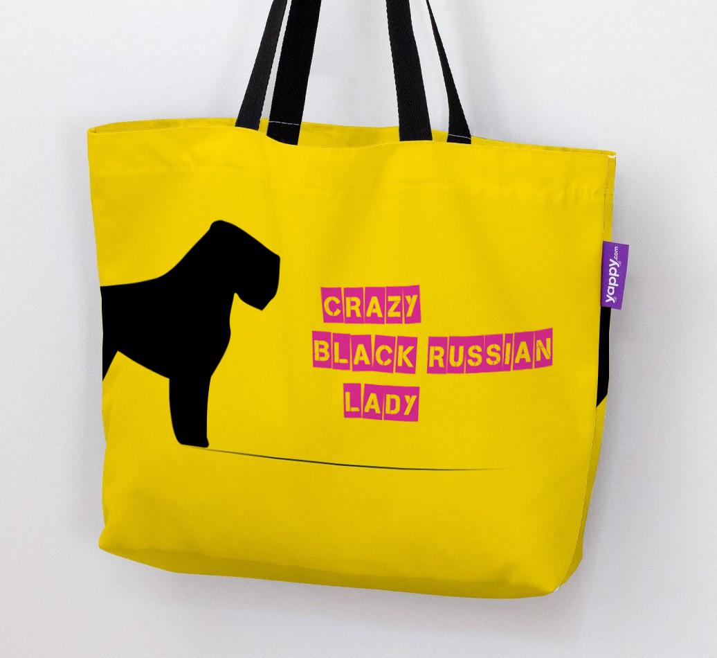 Crazy {breedShortName} Lady: Personalized Canvas Bag