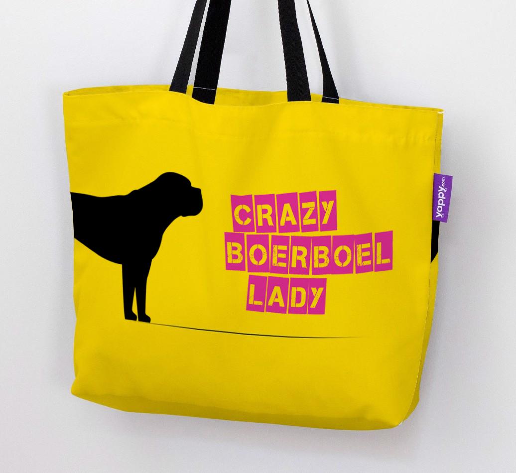 Crazy {breedShortName} Lady: Personalized Canvas Bag
