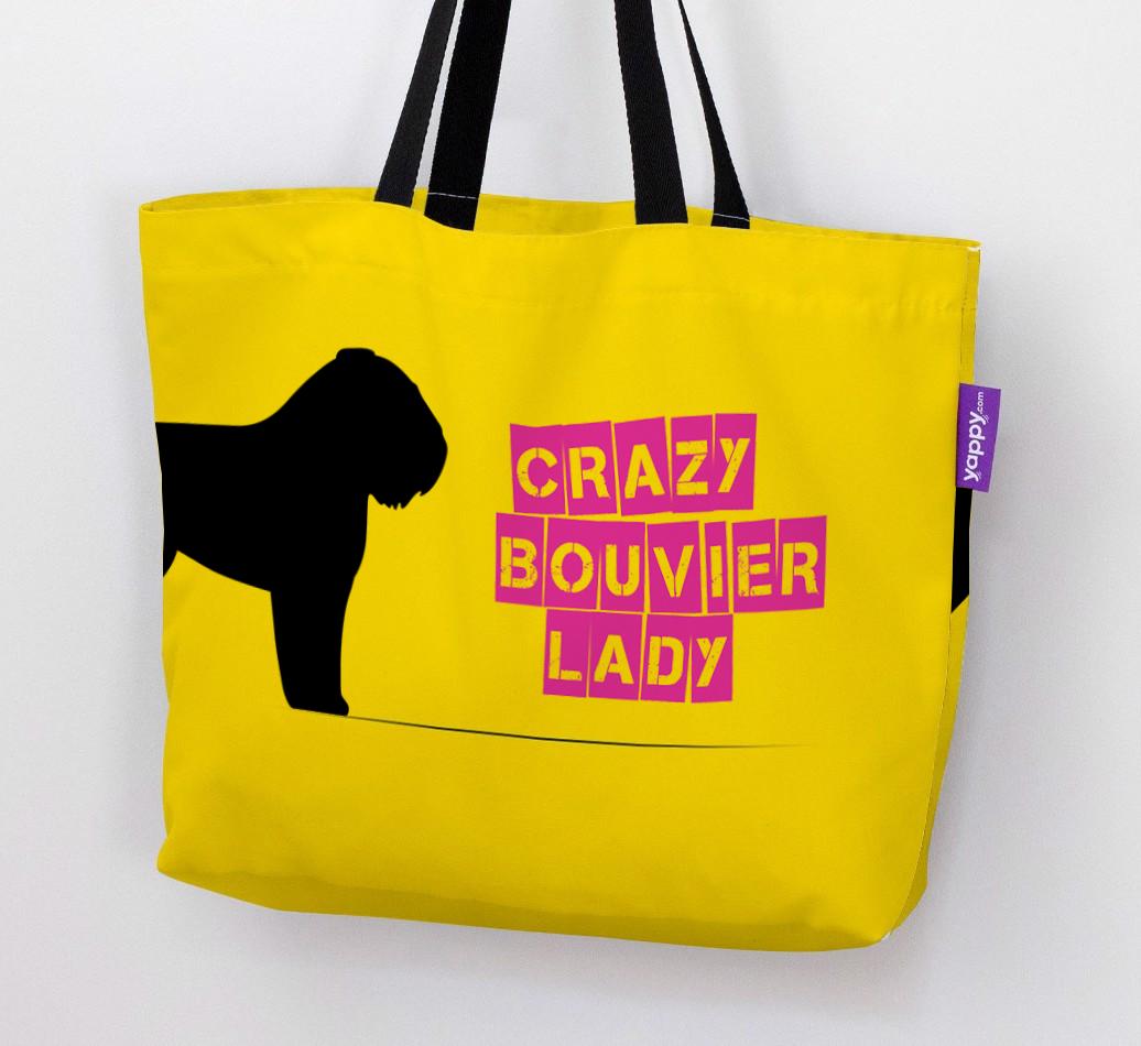 Crazy {breedShortName} Lady: Personalized Canvas Bag