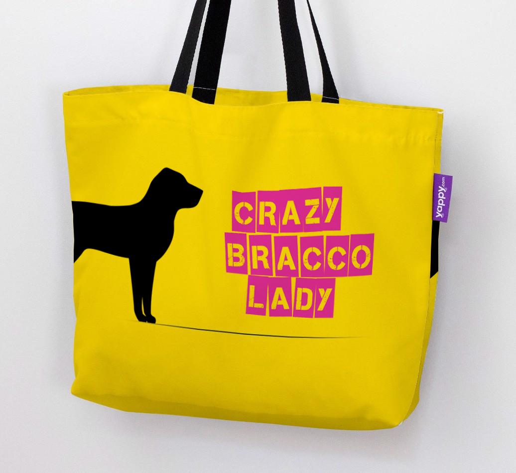 Crazy {breedShortName} Lady: Personalized Canvas Bag