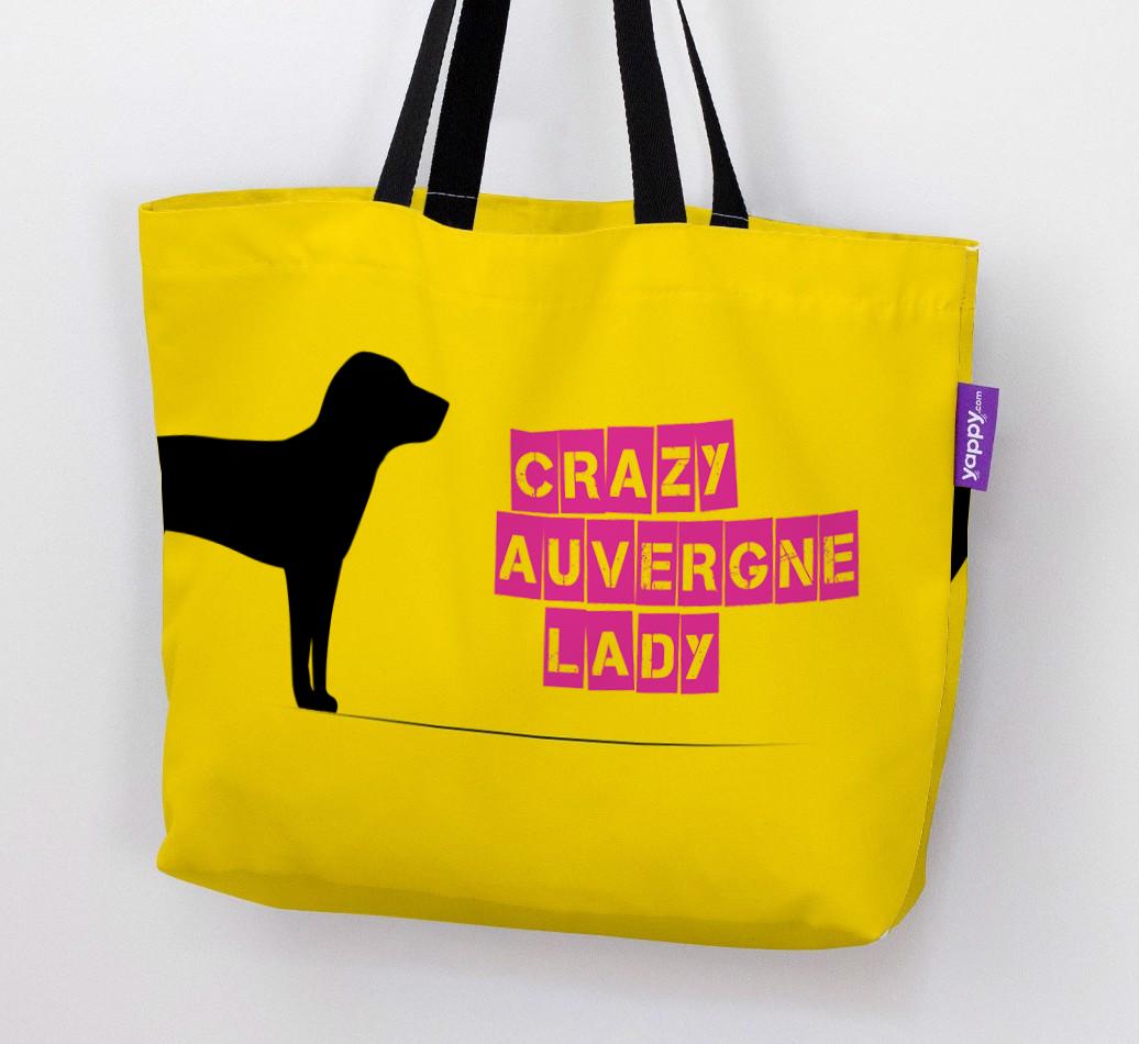 Crazy {breedShortName} Lady: Personalised Canvas Bag