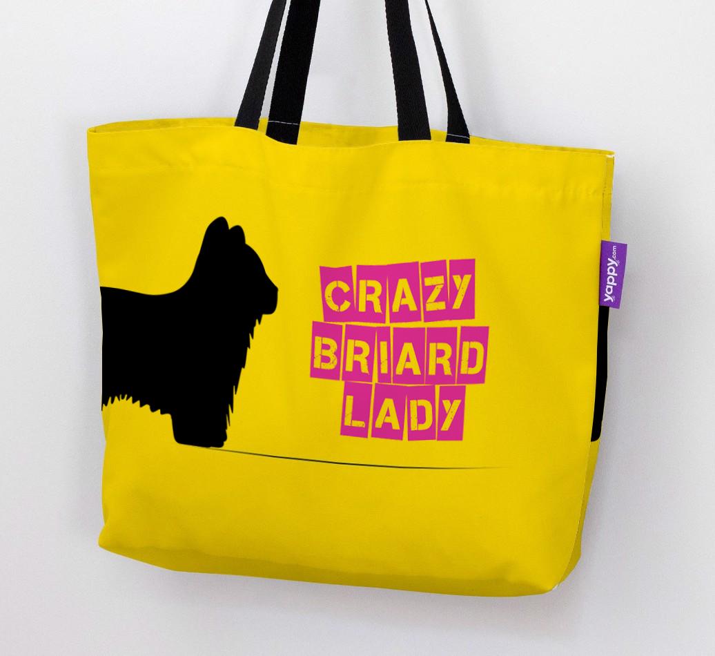 Crazy {breedShortName} Lady: Personalized Canvas Bag