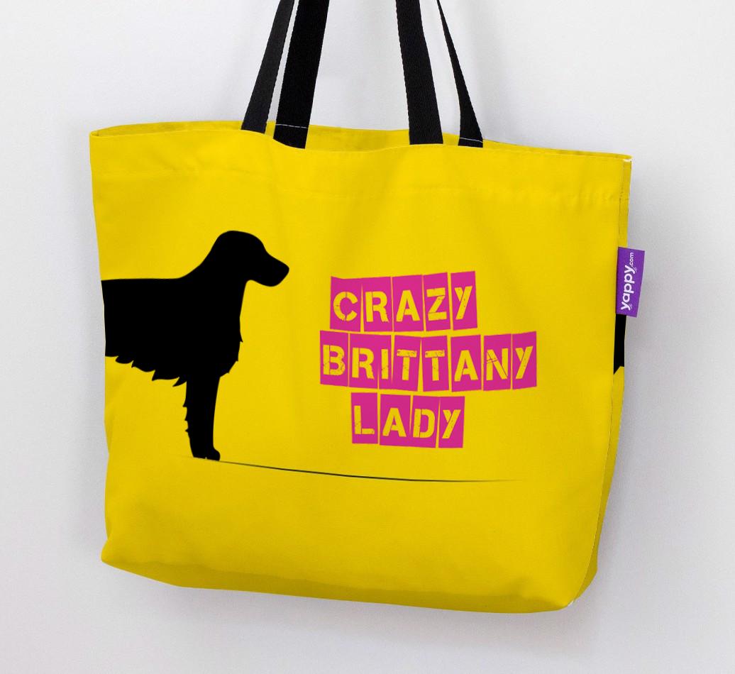 Crazy {breedShortName} Lady: Personalized Canvas Bag