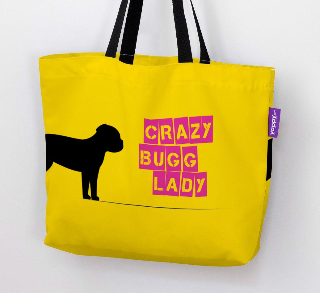 Crazy {breedShortName} Lady: Personalized Canvas Bag