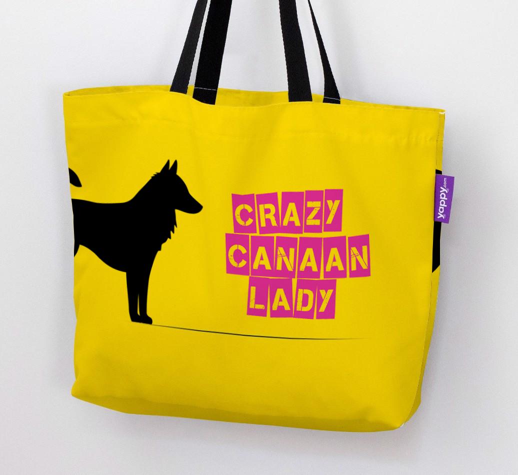 Crazy {breedShortName} Lady: Personalized Canvas Bag