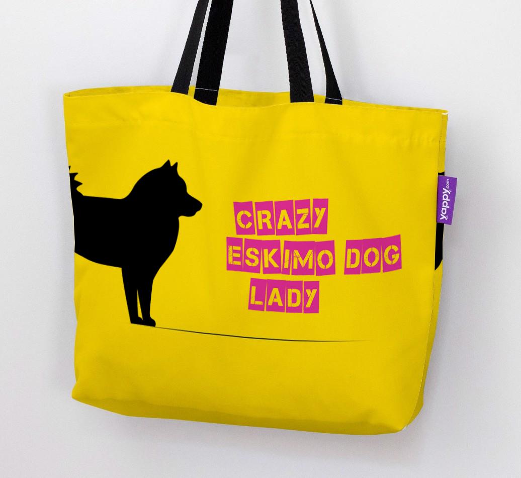 Crazy {breedShortName} Lady: Personalized Canvas Bag