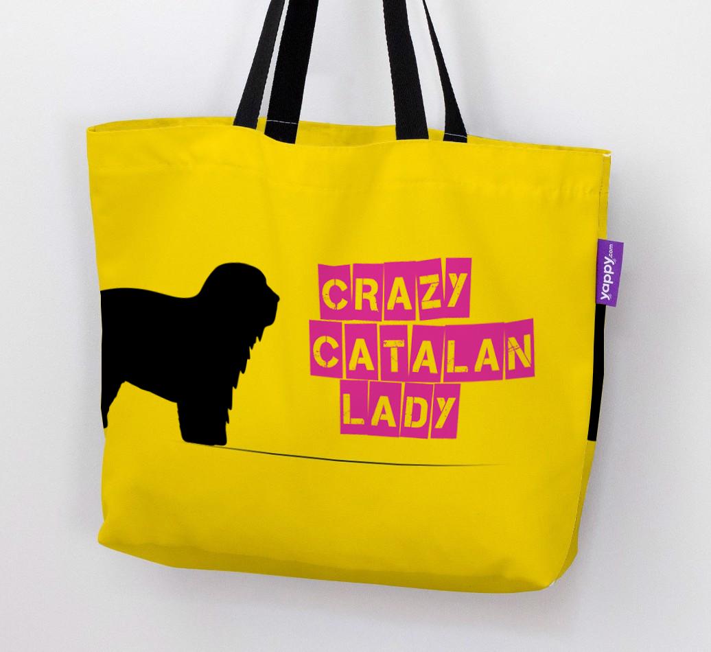 Crazy {breedShortName} Lady: Personalized Canvas Bag