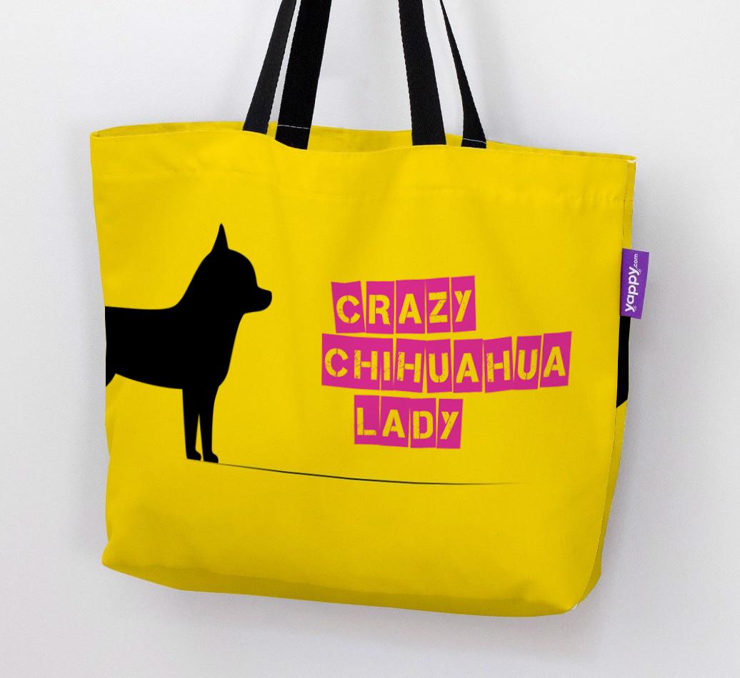 Crazy {breedShortName} Lady: Personalized Canvas Bag