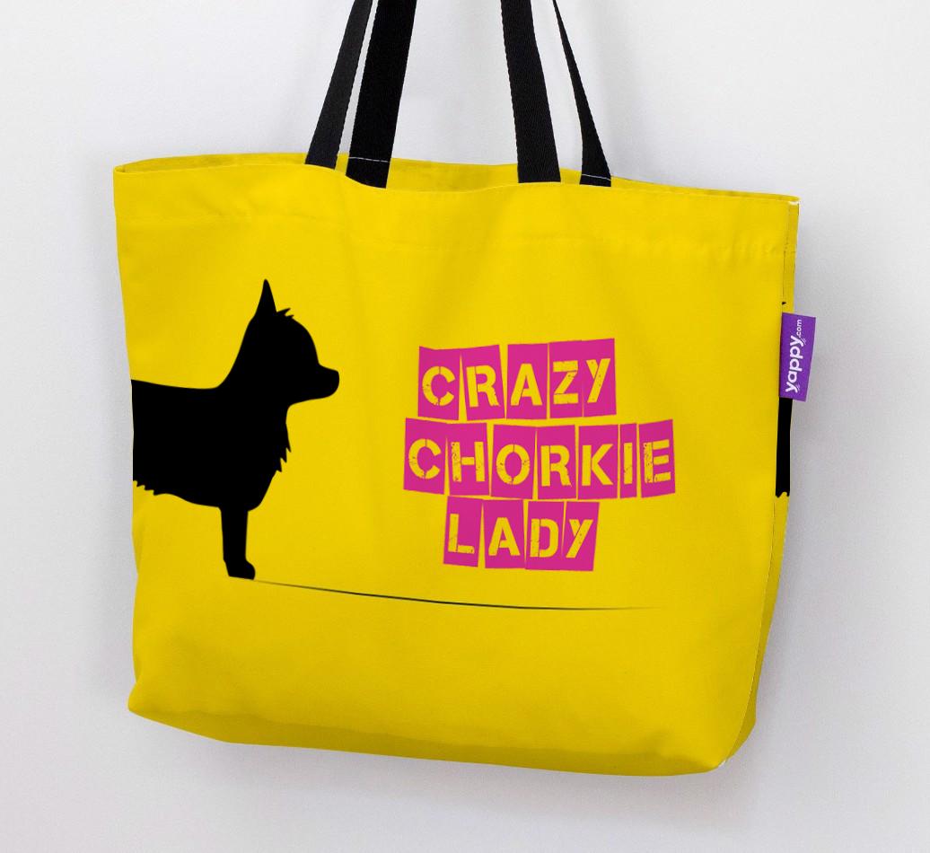 Crazy {breedShortName} Lady: Personalized Canvas Bag