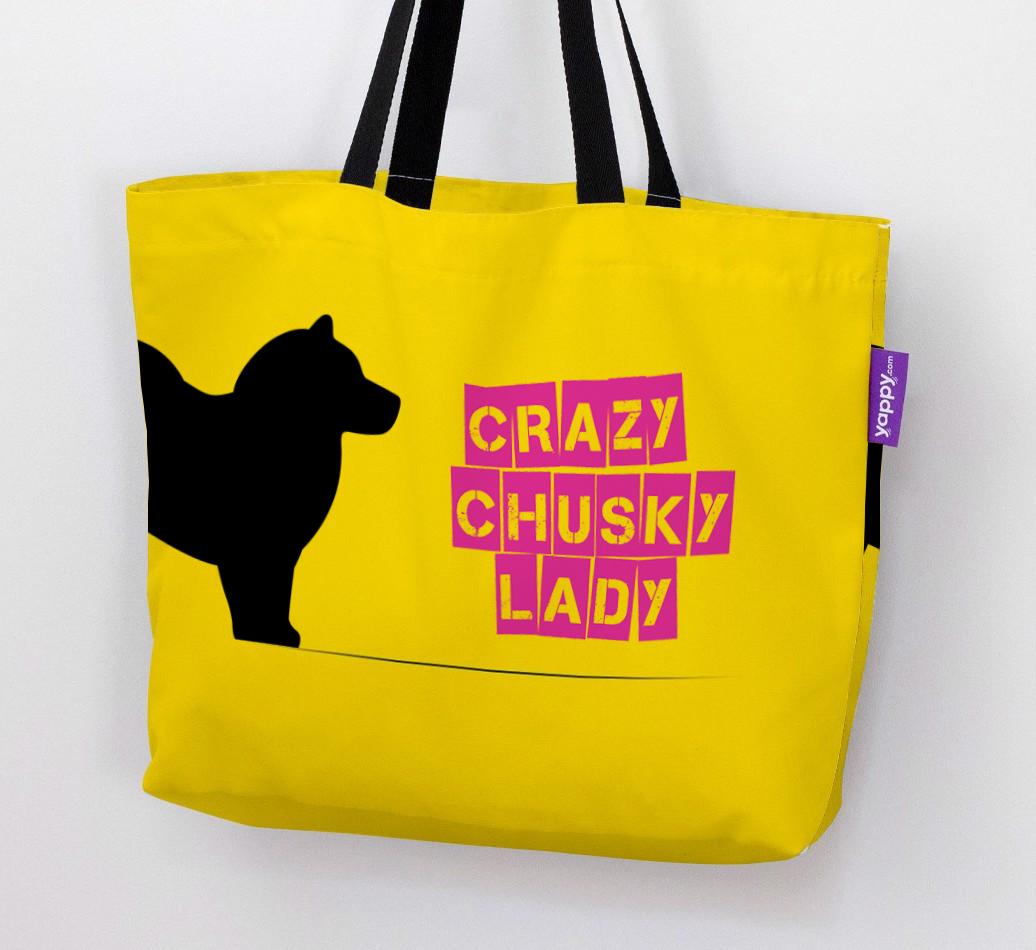 Crazy {breedShortName} Lady: Personalized Canvas Bag