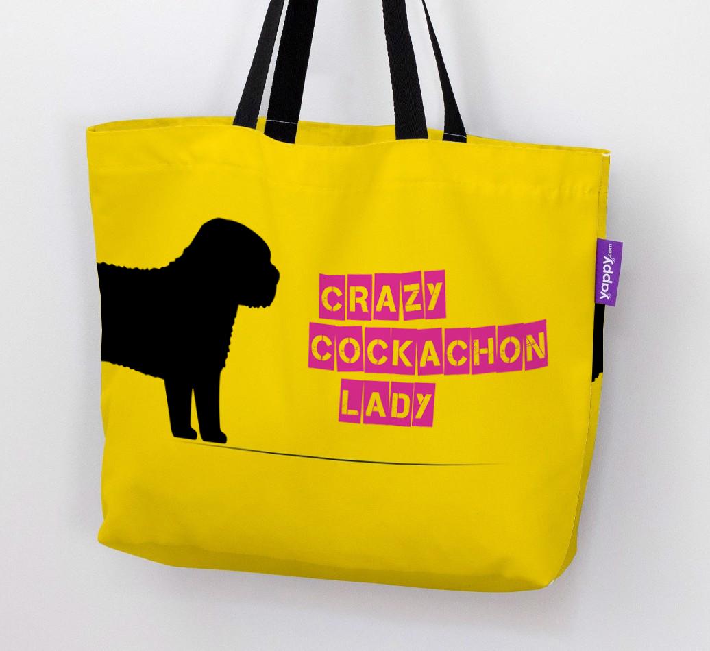 Crazy {breedShortName} Lady: Personalized Canvas Bag