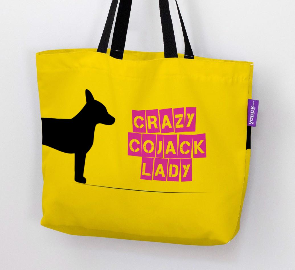 Crazy {breedShortName} Lady: Personalized Canvas Bag