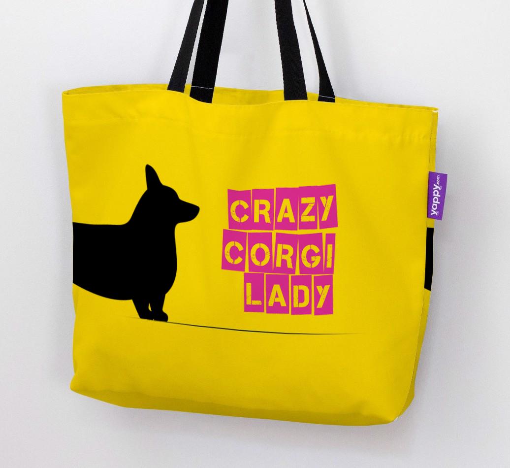 Crazy {breedShortName} Lady: Personalized Canvas Bag