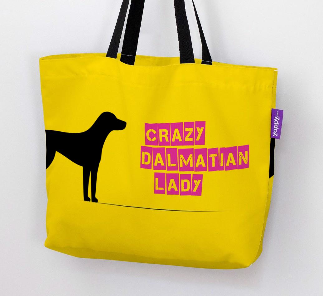 Crazy {breedShortName} Lady: Personalized Canvas Bag