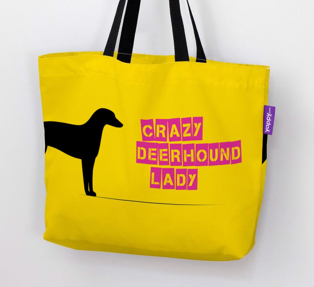 Crazy {breedShortName} Lady: Personalized Canvas Bag