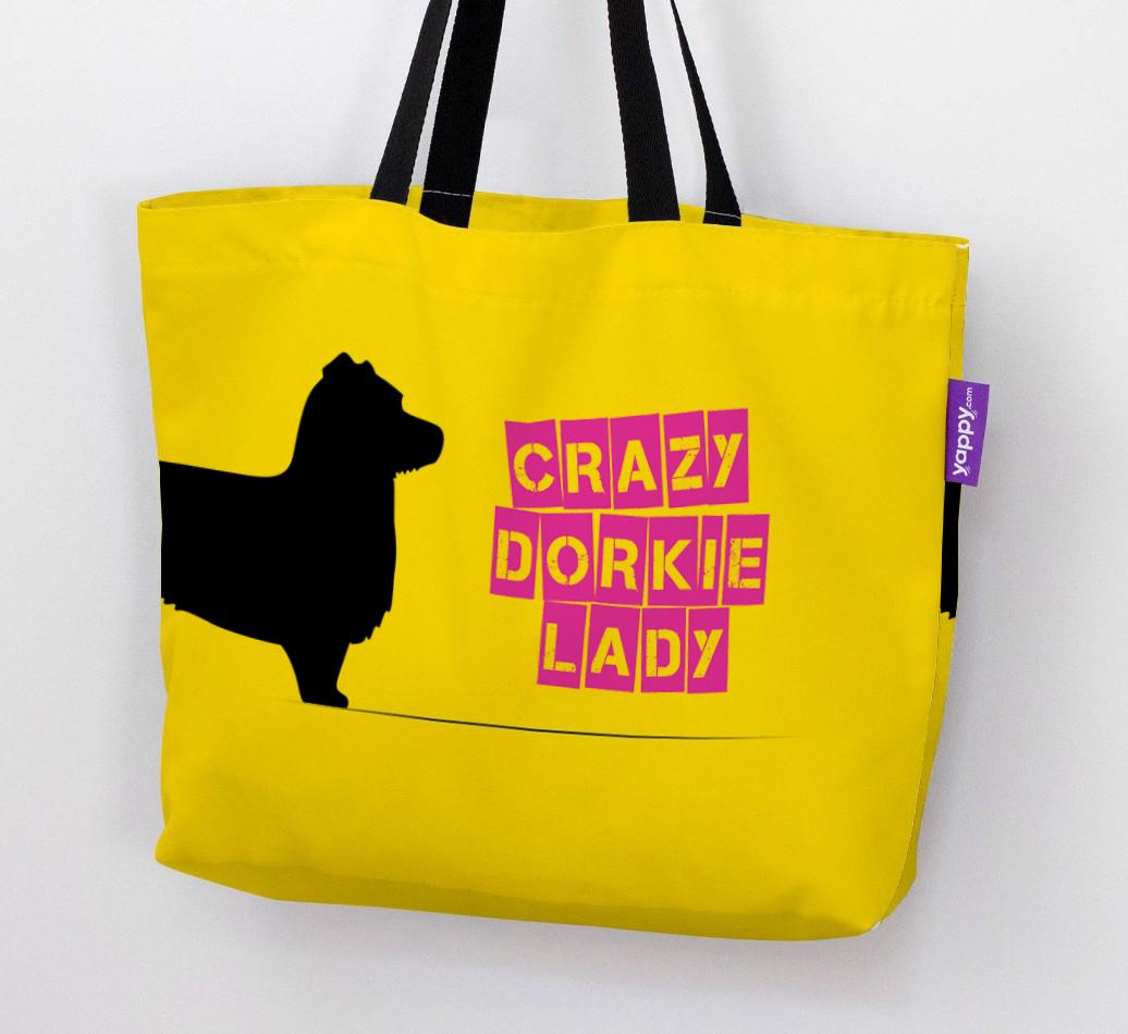 Crazy {breedShortName} Lady: Personalized Canvas Bag