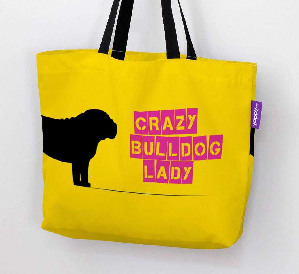 Crazy {breedShortName} Lady: Personalized Canvas Bag