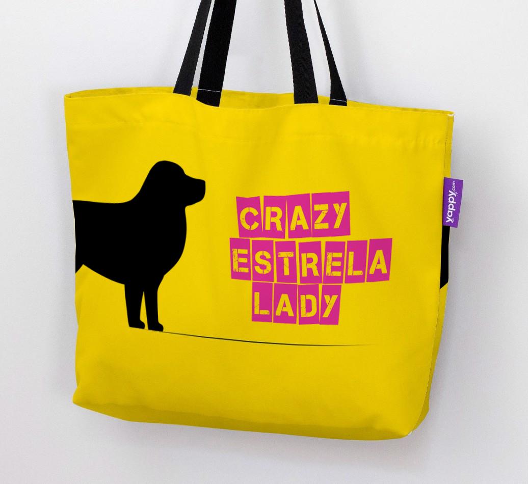 Crazy {breedShortName} Lady: Personalized Canvas Bag