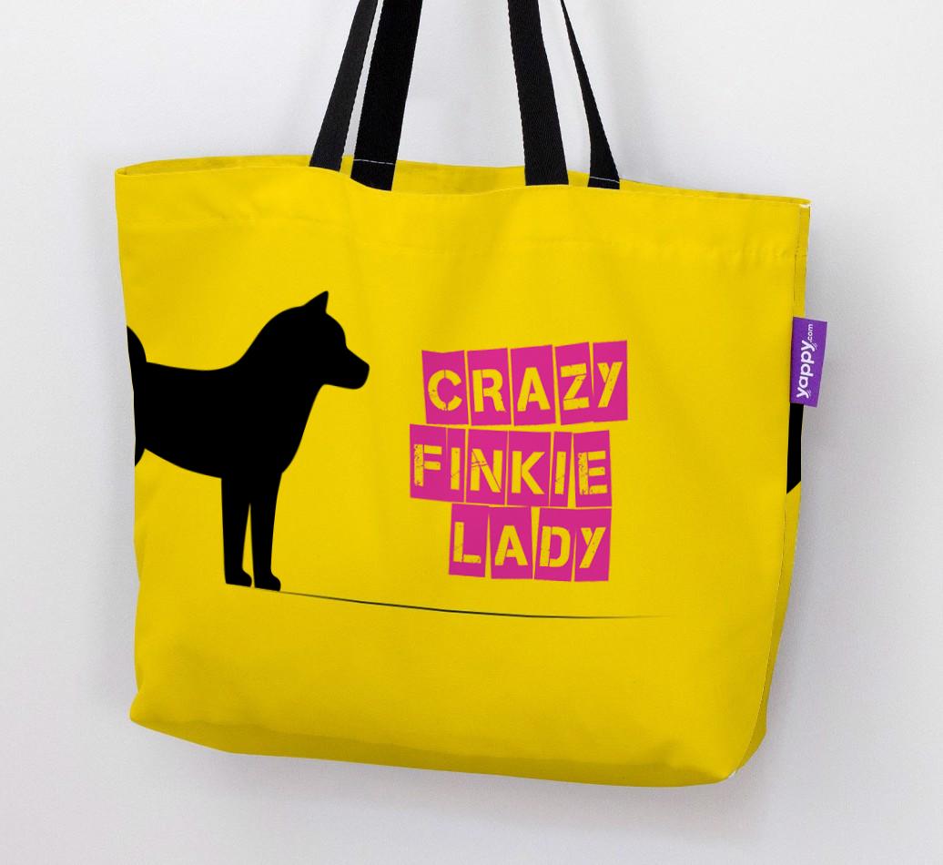 Crazy {breedShortName} Lady: Personalized Canvas Bag