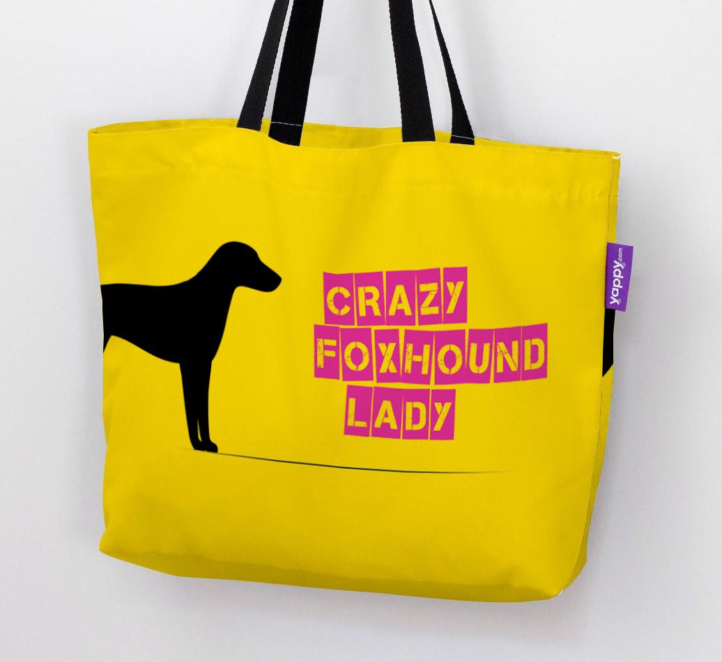 Crazy {breedShortName} Lady: Personalised Canvas Bag