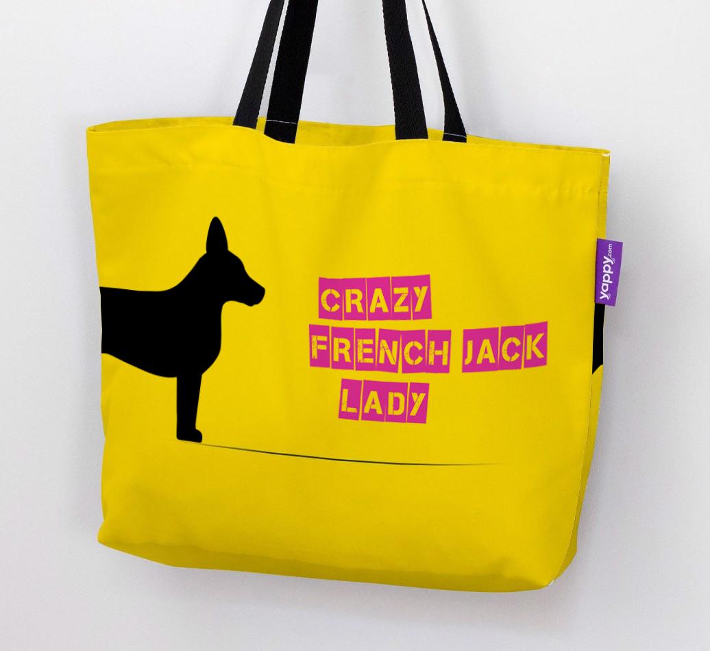 Crazy {breedShortName} Lady: Personalized Canvas Bag