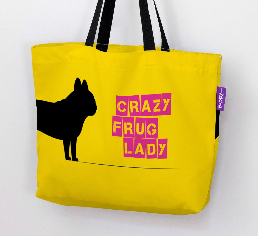 Crazy {breedShortName} Lady: Personalized Canvas Bag