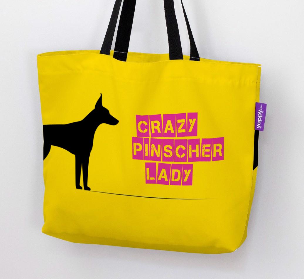 Crazy {breedShortName} Lady: Personalized Canvas Bag