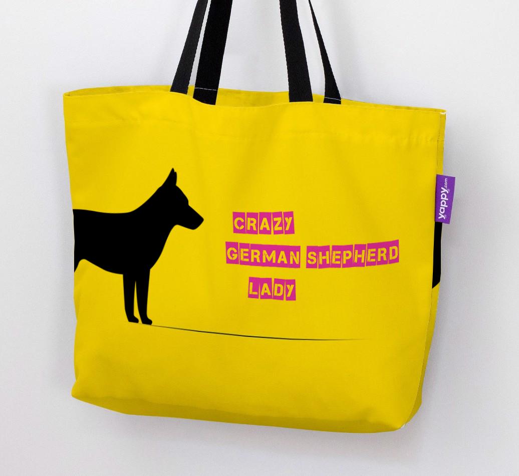 Crazy {breedShortName} Lady: Personalized Canvas Bag