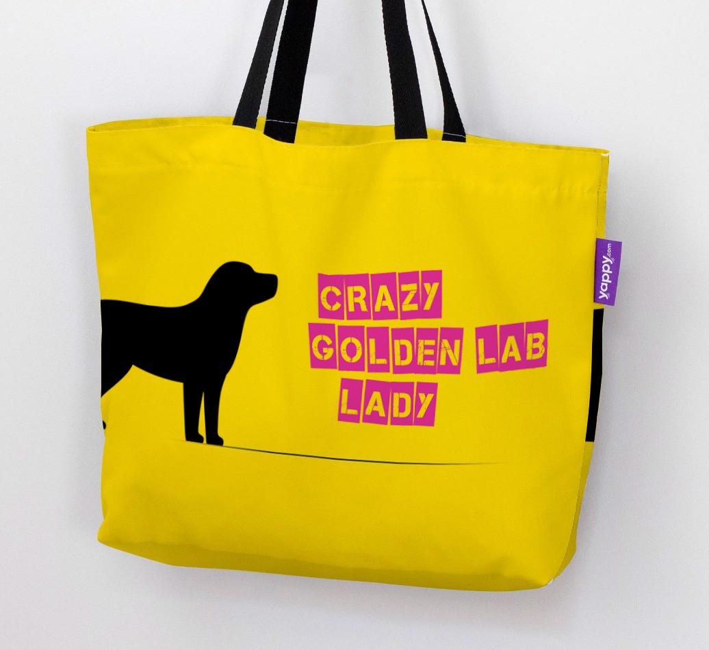 Crazy {breedShortName} Lady: Personalized Canvas Bag